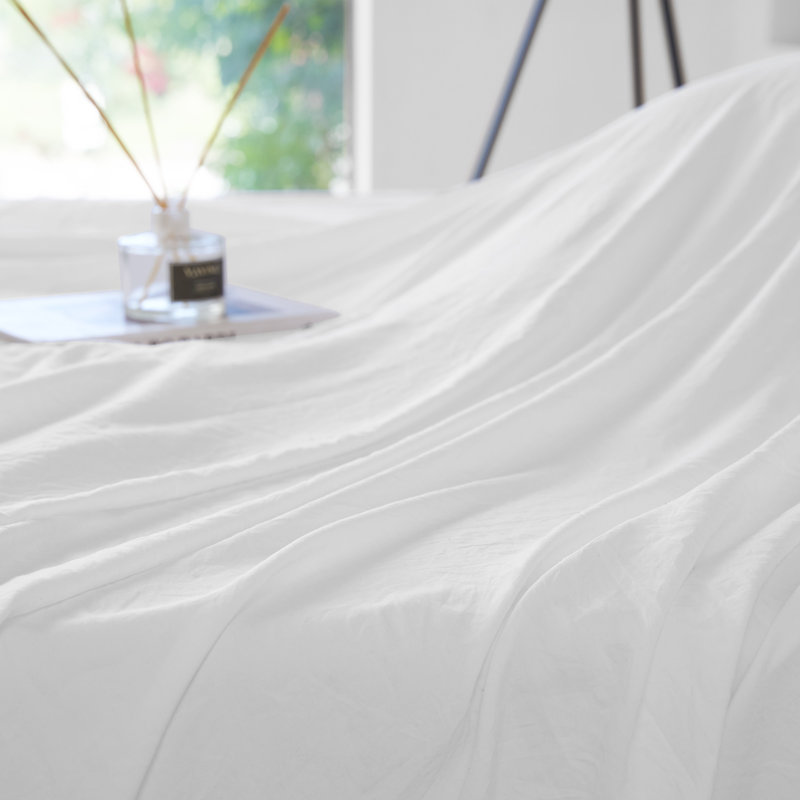 Ensemble de draps en microfibre Snorze, Simple TG, Blanc