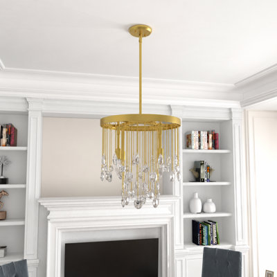 Lustre empire en cristal 4 lumières Bankhead