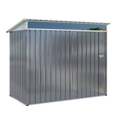 6 ft. W x 4 ft. D Metal Storage Shed with Window