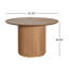 Table de salle à manger sur pied 47,25 po Natural-1846494103