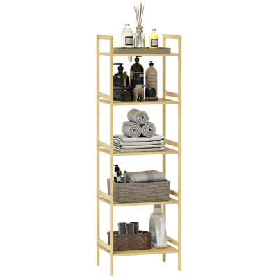 Bamboo Freestanding Bathroom Shelves