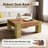 Solid Wood Coffee Table, Rustic Square-669806721