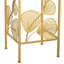 SQUARE GOLDEN METAL CORNER TABLE