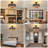 17.7" Bronze Forest Animal Silhouette Cage Ceiling Fan with Light, Reversible DC Motor & Remote-317404231