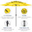 Parasol de patio à 3 niveaux-130904410