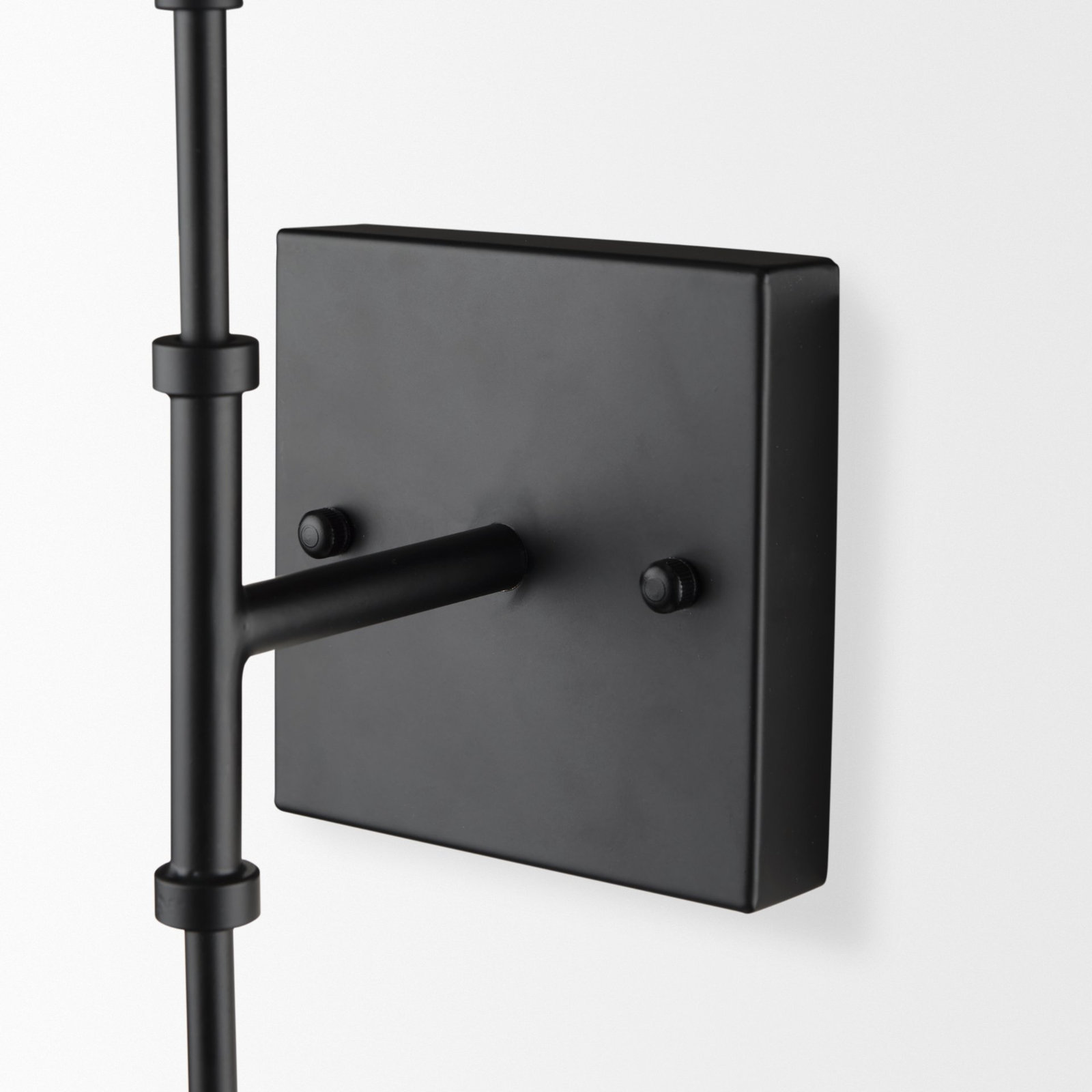 Benton 2 Light Glass Dimmable Wall Scone, Matte Black