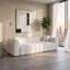 Canapé compressé Marshmallow Cloud, 261 cm (102,7 po) avec 2 coussins, revêtement bouclé doux, aucun assemblage requis, pour salon, chambre, appartement-851014880