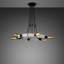 Cross Knurl 6 - Light Chandelier-486256356