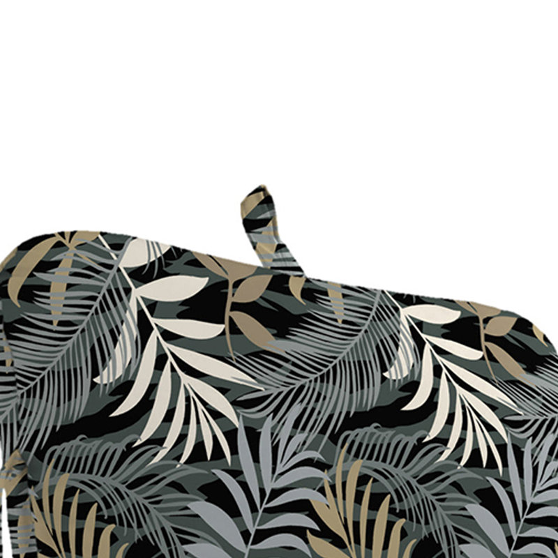 74" x 22" Outdoor Chaise Lounge Cushion with Ties and Loop