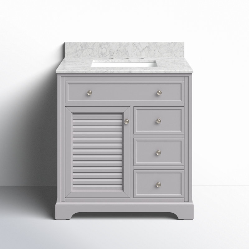 Ensemble de meuble-lavabo simple 32 po Closter, Gris