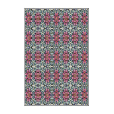 Tapis décoratif rose