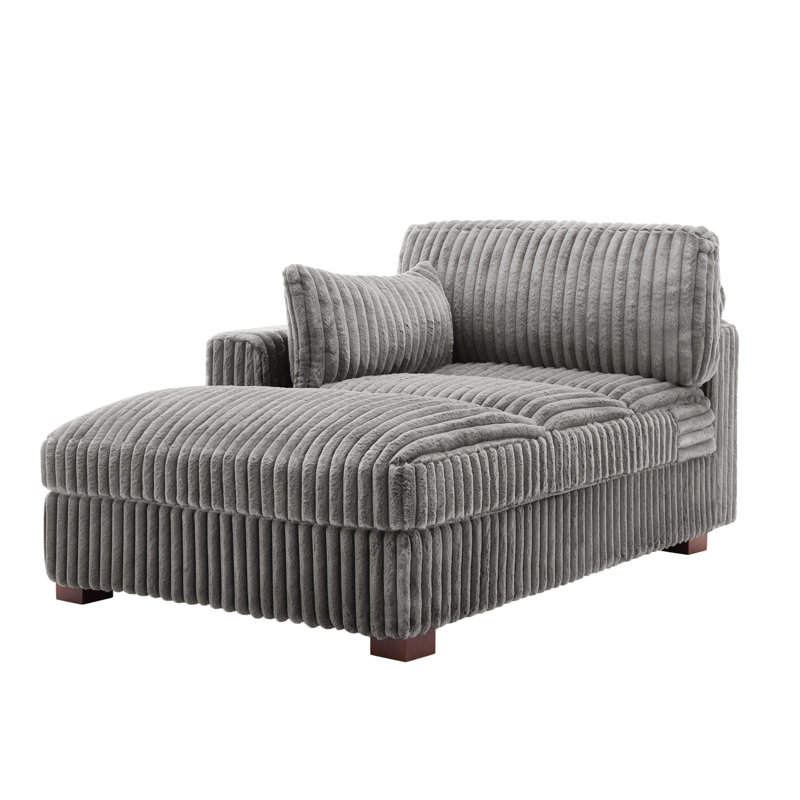 Bukvice Chaise Lounge, Left Hand Facing, Light Grey