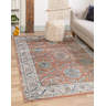 Langley Street® Weingartner Oriental Peach/Gray/Blue Area Rug & Reviews ...