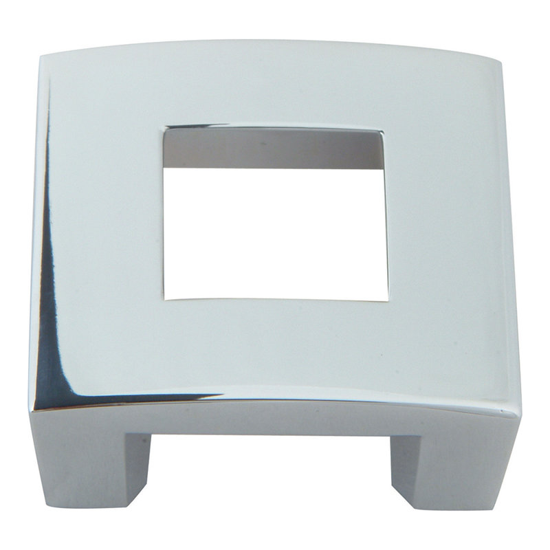 Centinel 1 3/4" Length Square Knob, Polished Chrome