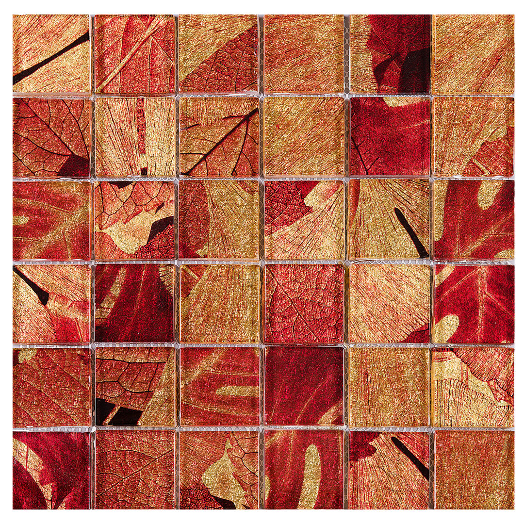 Season 2" x 2" Glass Grid Mosaic Wall Tile Supreme Tile 