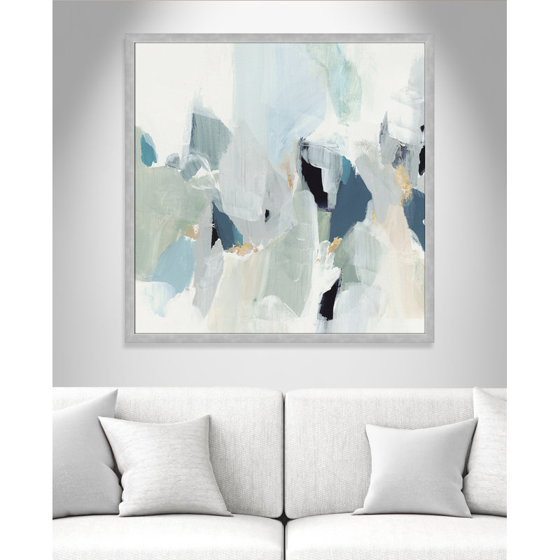 «Little Talks II» par Isabelle Z - reproduction d'art sur toile, H 37 po x l 37 po, Papier dans un cadre photo, Argent mat