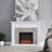 Hebbington Tiled Marble Electric Fireplace