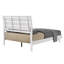 Lit plateforme tapissier blanc Motour-2062012450