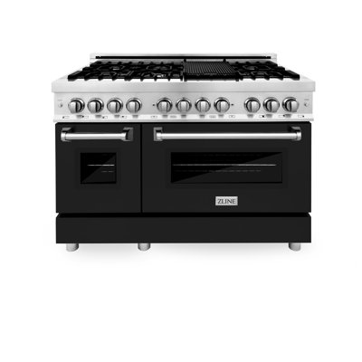 ZLINE 48 in. Legacy Dual Fuel Range w/ 7 Burner Cooktop & 2 Ovens w/ Doors