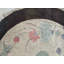 Tapis rond antique ivoire Art déco