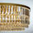 Davd 5 Lights 24" Traditional Flush Mount with Clear Crystal Accents for Bedroom-1849114400