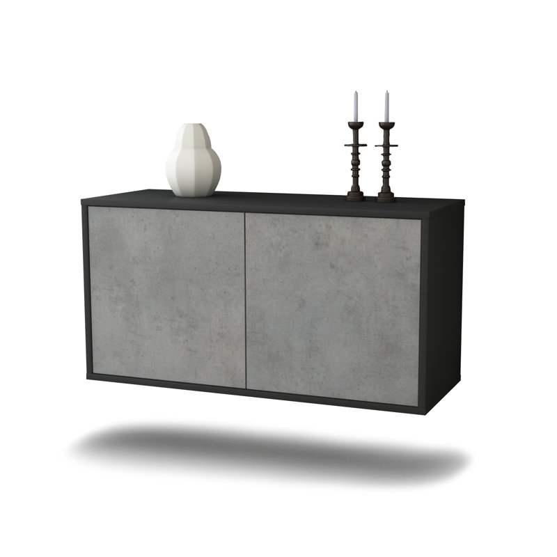 Sommerfield Unfinished Floating TV Stand, Concrete