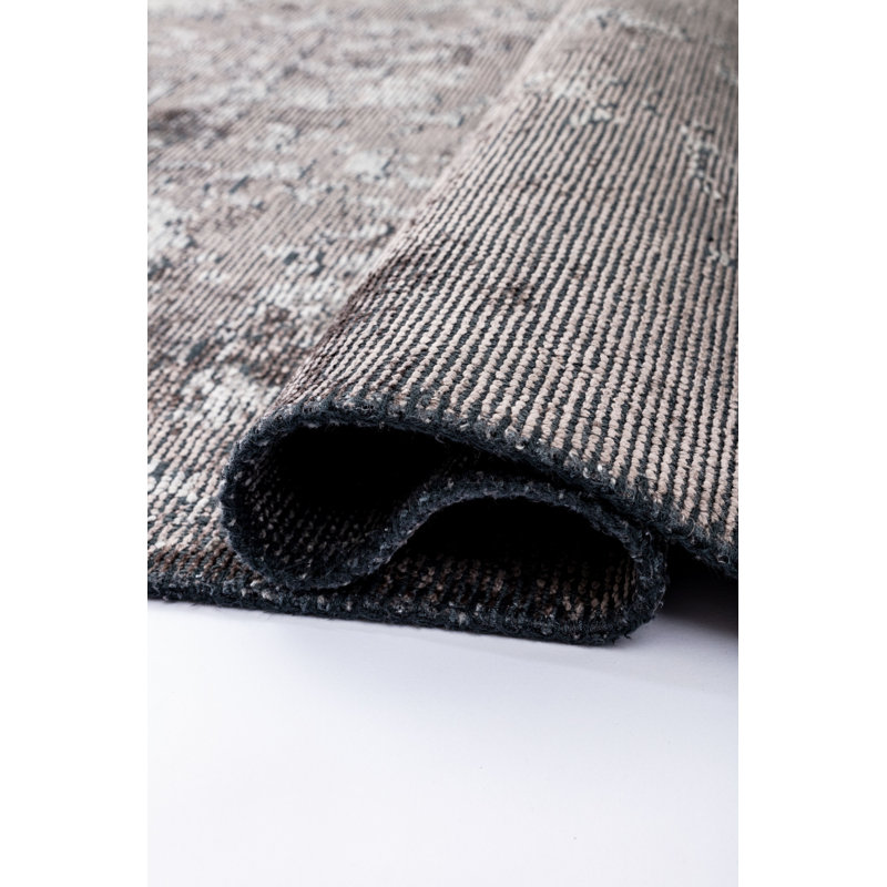 Rapture Gray Toile Luxury Area Rug, Rectangle 7'10" x 11'2"