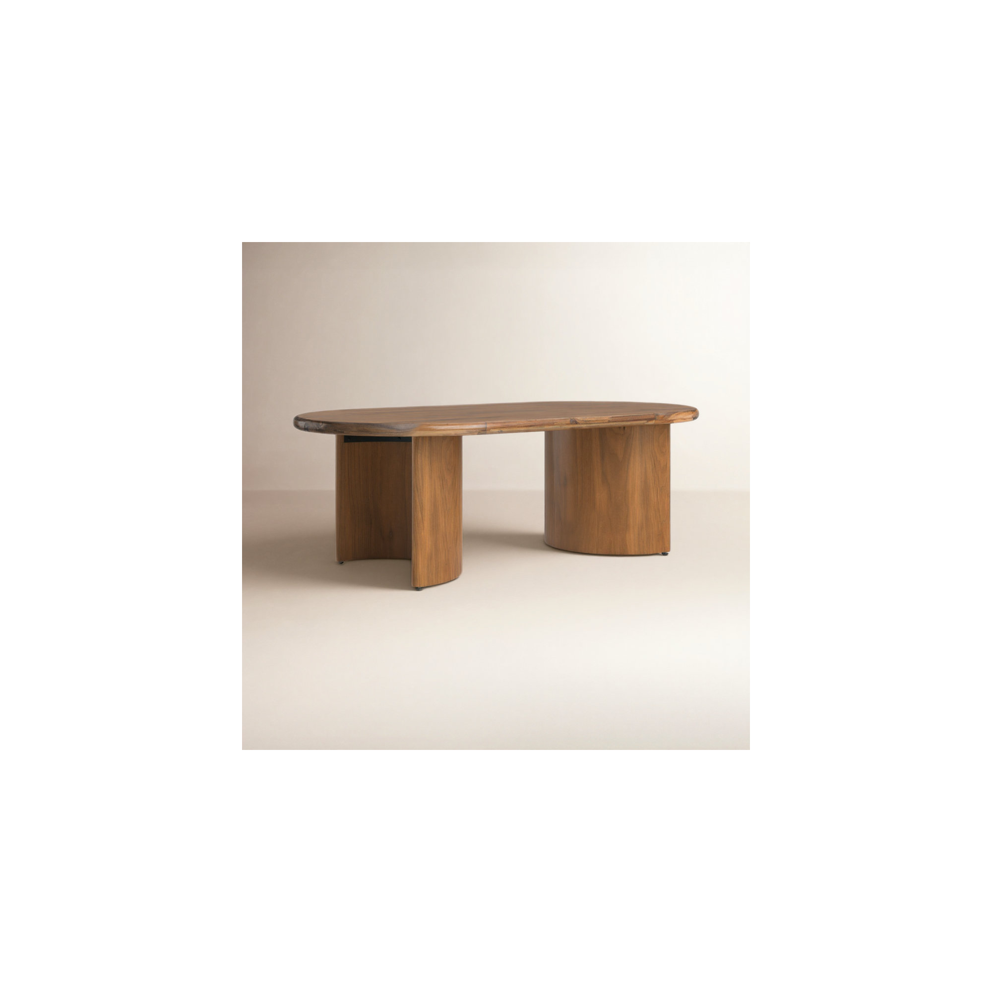Haiden Single Coffee Table, 17" H x 27" L x 51" W, Brown