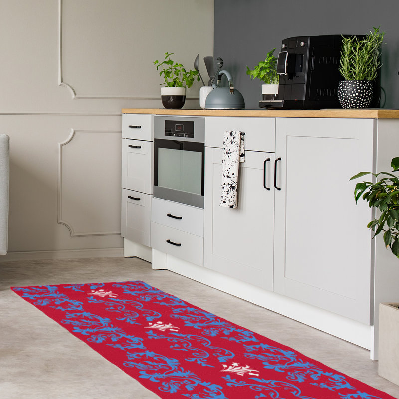 Tapis de couloir rouge