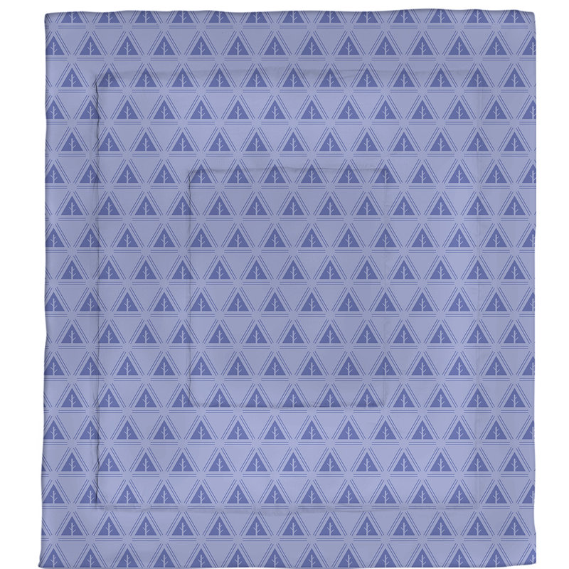 Édredon réversible en microfibre Theo Nath, Édredon simple TG, Bleu