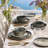  18 Pieces Dinnerware Set - Service for 6, Greenish Brown-1704305132