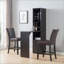Red Cocoa Space-Saving Coffee Table with Extended Table, Open Shelving &amp; Wine Storage for Living Room
