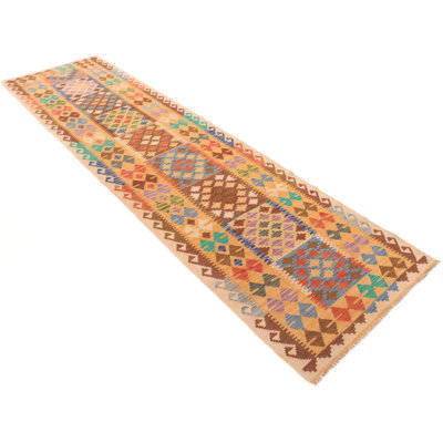 Runner 85 cm x 310 cm Wool Hand Woven Kilim