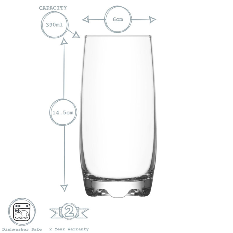 390ml Highball Glass, 12