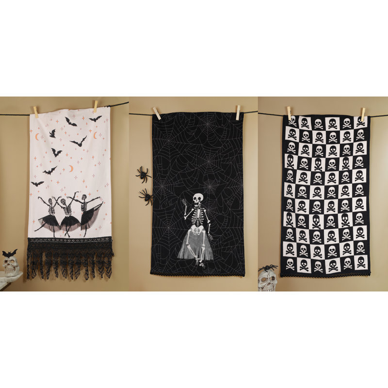 The Elegantly Eerie Artisan Kitchen Tea Towel Set of 3