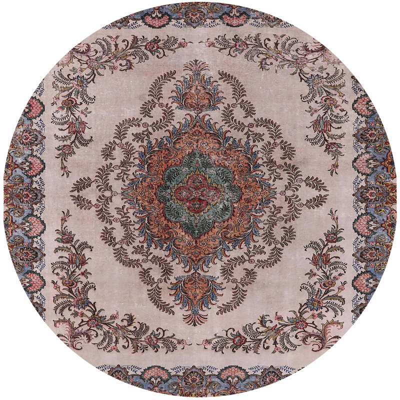 Moroccan Indoor Rug, Round 8'