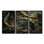 «Retro Gold Whirling Fractal - Fractals», ensemble d'art mural