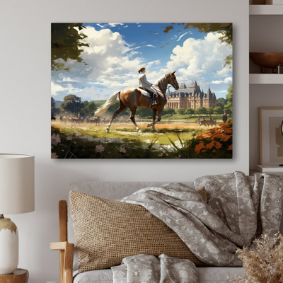 Country Clubs Equestrian Elegance IV - Animals Metal Wall Art