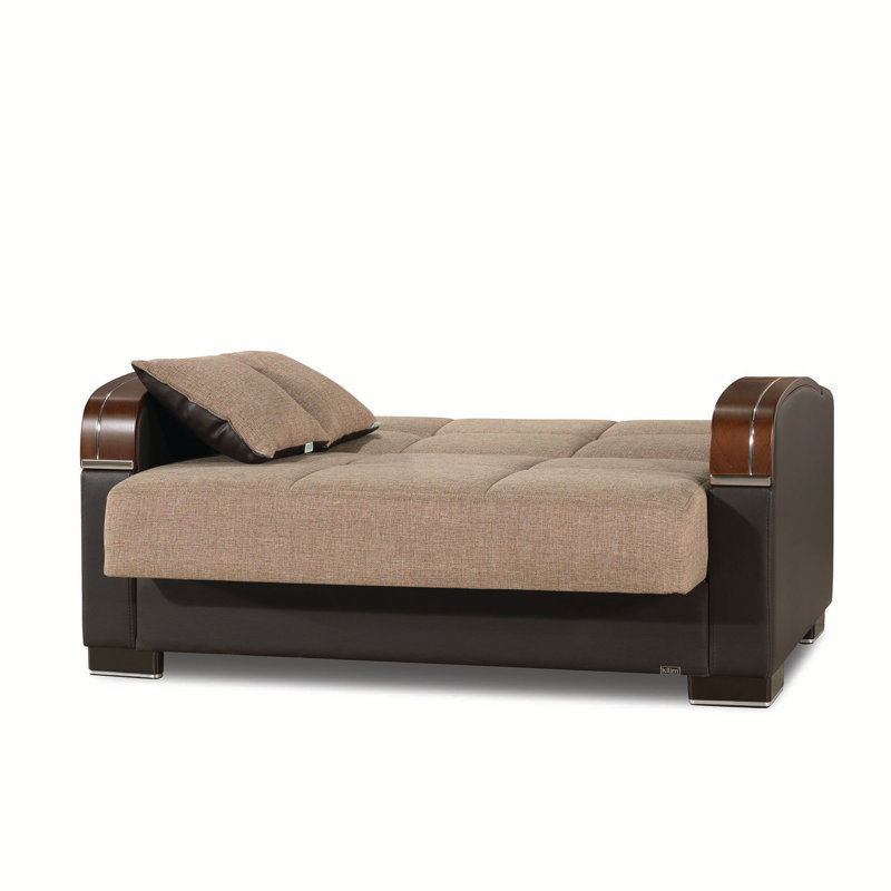 Causeuse convertible PrimeNest Brewster Collection, Brun