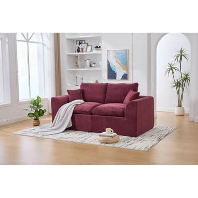 Canapé modulaire modulaire avec coussin moelleux