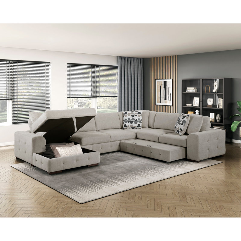Canapé modulaire 4 pièces Modern, Chenille beige