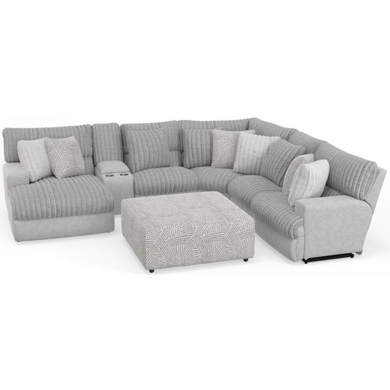 Ziera Upholstered Power Reclining U-Shaped Sectional Left Hand Facing