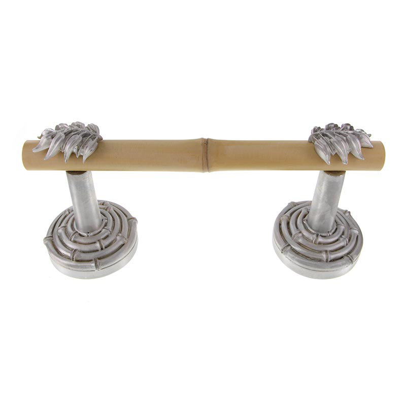 Palmaria Leaf Spring Wall Mount Toilet Paper Holder, Satin Nickel