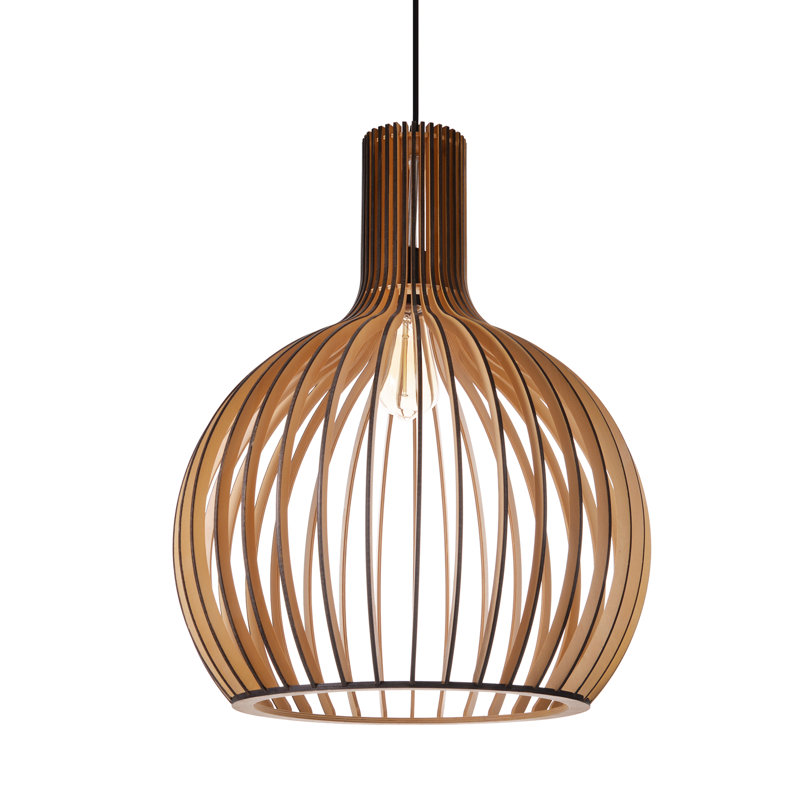 Carlea 1 - Light Matte Black Dome Pendant, 22.83" H x 17.71" W x 17.71" D