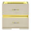 Table de chevet 2 tiroirs Brigette-124653118