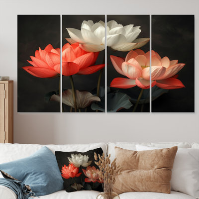 Cowger - lot d'art mural lotus
