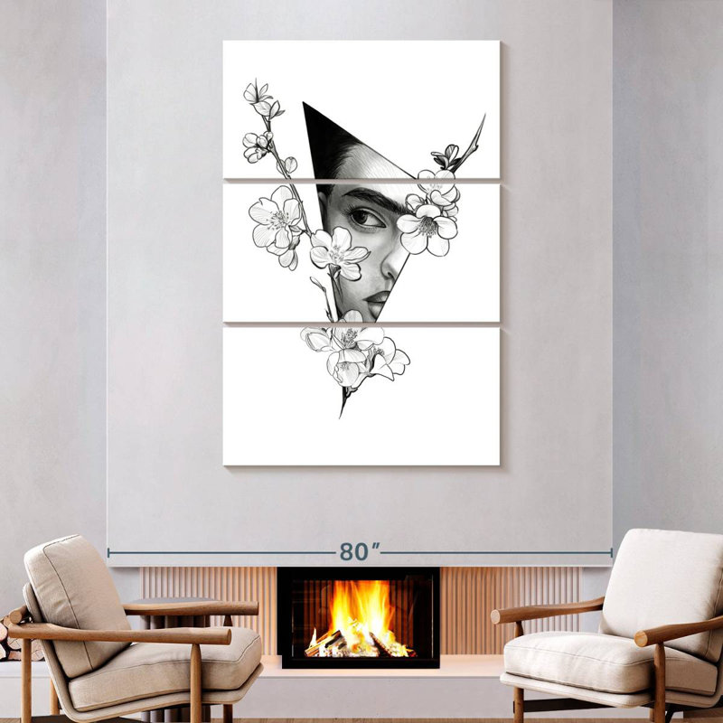 Keiraleigh Triangle Frida Kahlo, 74" H x 48" W