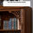 Brown All Solid Wood Carved Bookcase.