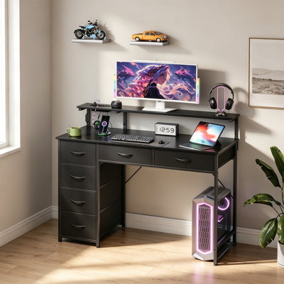 L-Shaped MDF Computer Desk