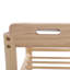 Banc d'entrée pour se changer, en bois naturel, avec coussin, capacité de 100 kg, structure en pin massif, étagère de rangement inférieure, siège rembourré moderne, idéal pour couloir ou chambre.